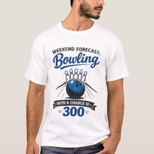 Grappige Bowling Liefhebber Bal En Pins Zegt T-shirt