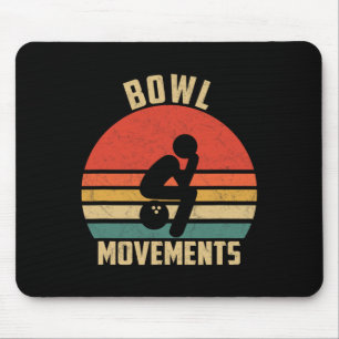 Grappige Bowling  Retro Bowl Bewegingen Bowlers Muismat