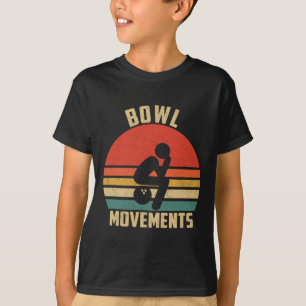 Grappige Bowling Retro Bowl Bewegingen Bowlers T-shirt