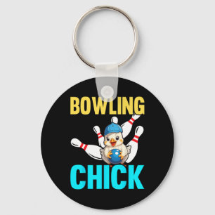 Grappige Bowling Vrouwen Schattige Bowling Meisje Sleutelhanger