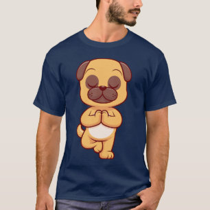 Grappige Boxer Hond Yoga Houding Huisdier Humor Yo T-shirt