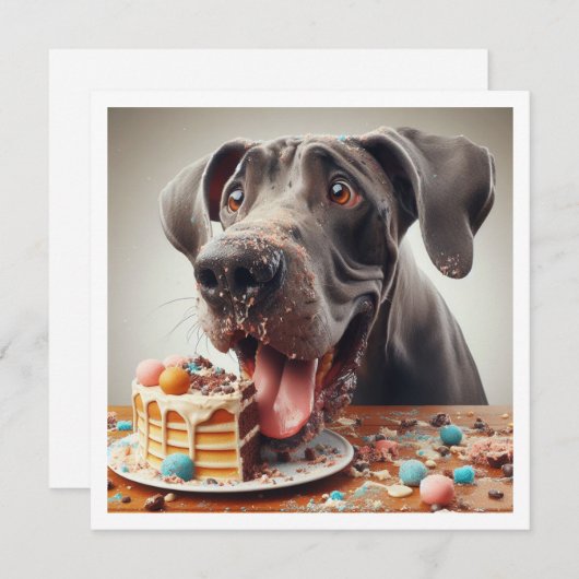 Grappige Boxer kaart, Boxer Verjaardag uitnodiging (Voorkant / Achterkant)