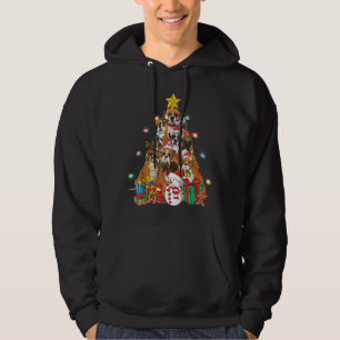 Grappige Boxer Kerstboom Hond Kerstmis Gift Hoodie