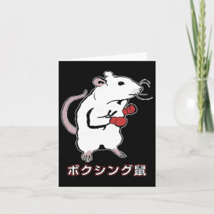 Grappige Boxing Mouse Japans Kaart