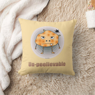 Grappige Boze Aardappel – Ongelooflijke Kunst Kussen