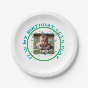 Grappige Boze Baby Speelkaarten Papieren Bordje