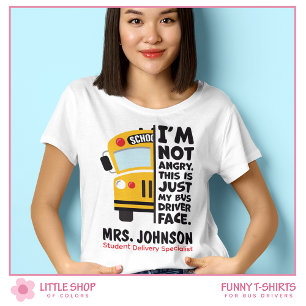 Grappige Boze Basisschool Buschauffeur T-shirt