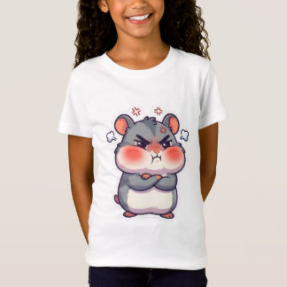 Grappige Boze Chibi Hamster Chagrijnig Meme Kids G T-shirt