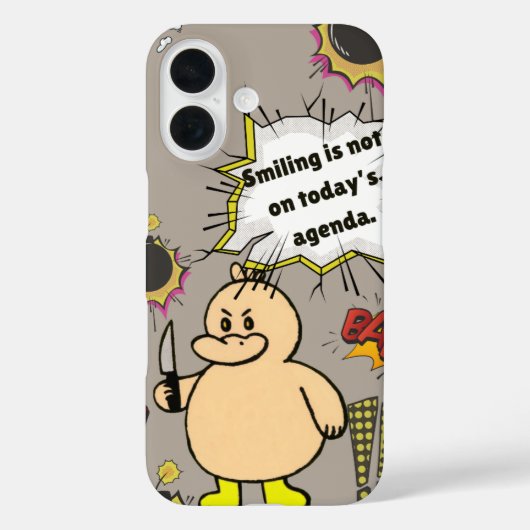 Grappige Boze Eend Case-Mate iPhone Case (Achterkant)