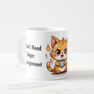 Grappige Boze Kat  Koffiemok
