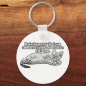 Grappige boze kat meme voor katten personen & katt sleutelhanger (Voorkant)