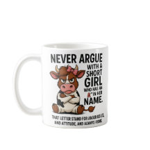 Grappige Boze Koe Mug – Discussieer Nooit Met Een