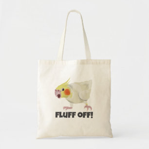 Grappige Boze Lutino Kokkel Papegaai Geef Acht Hui Tote Bag