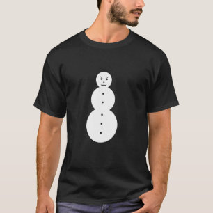 Grappige boze sneeuwman De jaloerse sneeuwman T-shirt
