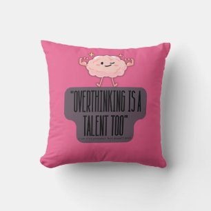 Grappige Brain Power Kleding voor Introverte Perso Kussen