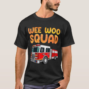 Grappige brandweerman kunst voor kinderen mannen v t-shirt