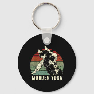 Grappige Braziliaanse Jiu Jitsu BJJ Moord Yoga Ret Sleutelhanger