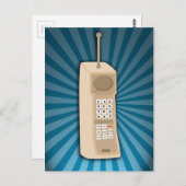 Grappige Brick Cell Phone Briefkaart (Voorkant / Achterkant)