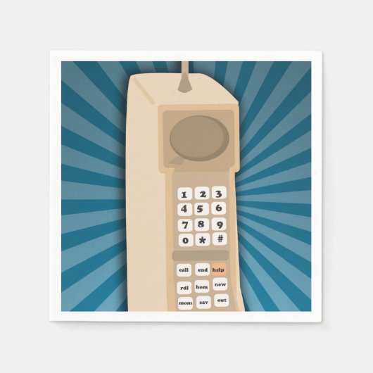 Grappige Brick Cell Phone Servet (Voorkant)