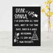 Grappige brief aan Sinterklaas Kerstmis Kerstcadea Kaart (Gele Bloem)