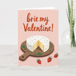 Grappige briekaas Valentijnskaart Kaart