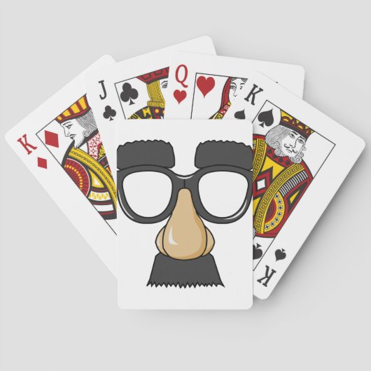 grappige bril pokerkaarten (Achterkant)