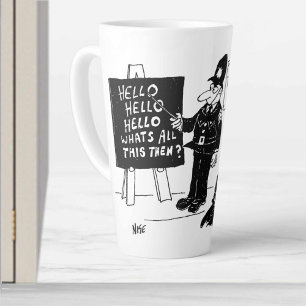 Grappige Britse Politie Opleidingsschool Latte Mok