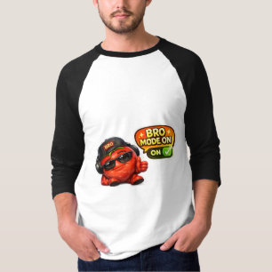 Grappige Bro Mode Aan T-Shirt Mooie Geanimeerde