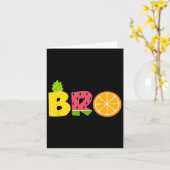 Grappige broer Fruitarian Lover Summer Boys Fruit  Kaart (Gele Bloem)