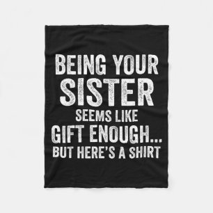 Grappige Broer Sarcastische Broer Humor Quote Van  Fleece Deken