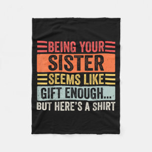 Grappige Broer Sarcastische Broer Humor Quote Van  Fleece Deken