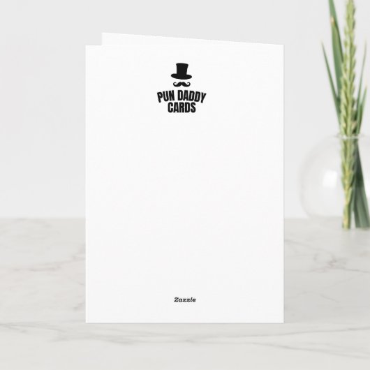 Grappige brood-pun voor thuis-blijvers kaart (Achterkant)