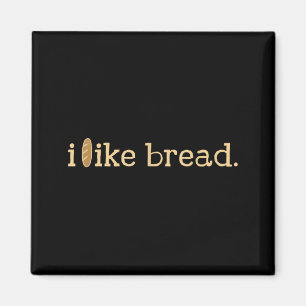 Grappige Broodliefhebber Minimalistische Sourdough Magneet