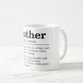 Grappige Brother Definitie Koffiemok (Voorkant rechts)