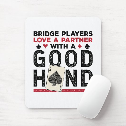 Grappige Brug Speler Partner Goede Hand Muismat (Met muis)