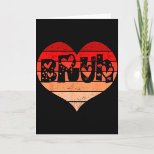 Grappige Bruh Liefde Hart Valentijnsdag Mannen Jon Kaart