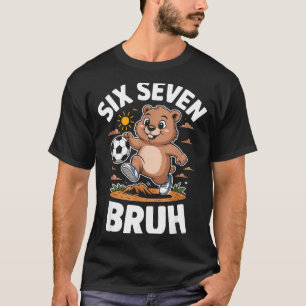 Grappige Bruh Voetbal Groundhog Day 67 Meme Pyjama T-shirt
