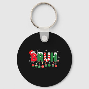Grappige Bruh Zeggende Bro Groet Kerst Meme Tiener Sleutelhanger