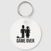 Grappige Bruid Bruidegom Trouwen Ongehuwde Vrijgez Sleutelhanger (Voorkant)