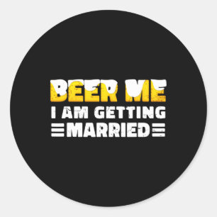 Grappige Bruid En Bruidegom Bachelor Party Ronde Sticker