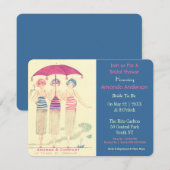 Grappige bruid en haar vriendinnen kaart (Voorkant / Achterkant)