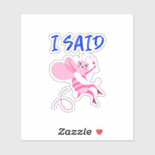 Grappige Bruid Wordt Lief Cartoon Bruiloft Geschen Sticker