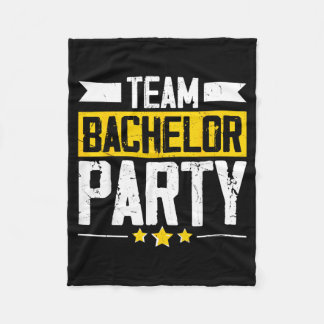 Grappige Bruidegom Trouwen Bachelorfeest 1 Fleece Deken
