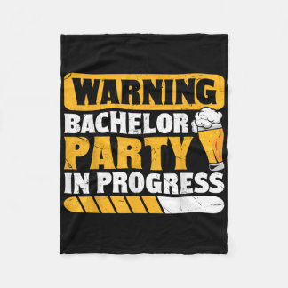 Grappige Bruidegom Trouwen Verlovingsfeest _1  Fleece Deken