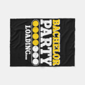 Grappige Bruidegom Trouwfeest Bachelor Party _2  Fleece Deken (Voorkant (Horizontaal))