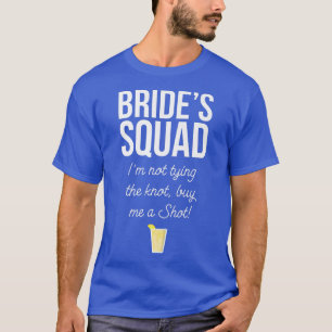 Grappige bruids-squad vrijgezellenfeest t-shirt