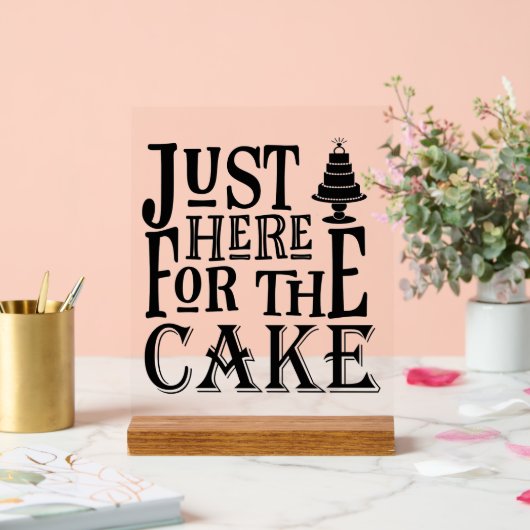 Grappige bruidstaart acryl bord (Huwelijk)