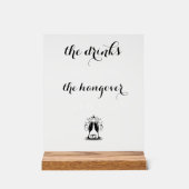 Grappige bruiloft bar acryl bord (Voorkant)