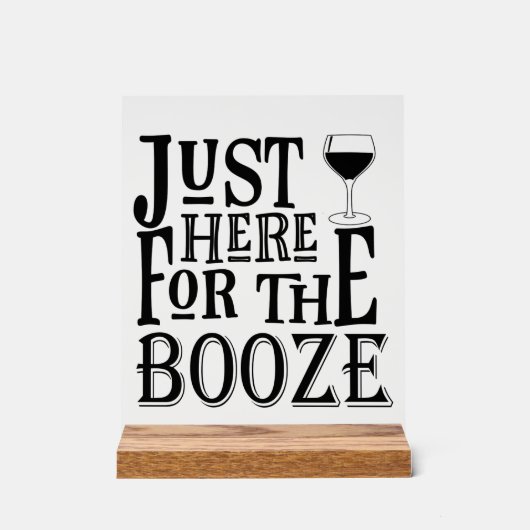 Grappige bruiloft bar acryl bord (Voorkant)