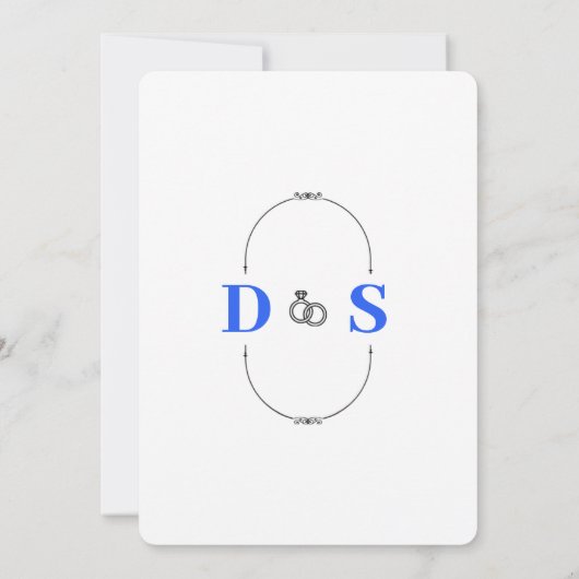 Grappige bruiloft uitnodiging Design (Achterkant)